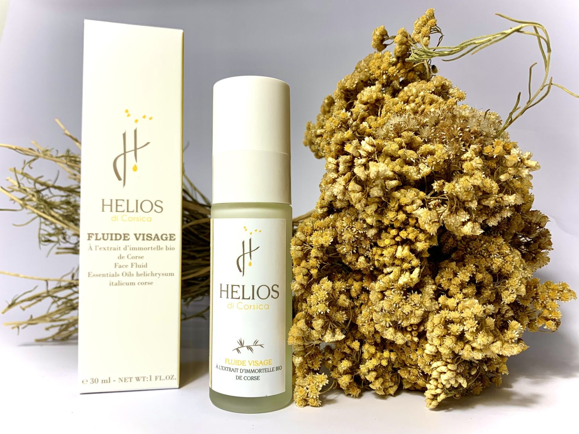 Cosmétique - Fluide visage à l'extrait d'immortelle bio de Corse☀